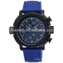 2016 silicone rubber colorful men sport watch